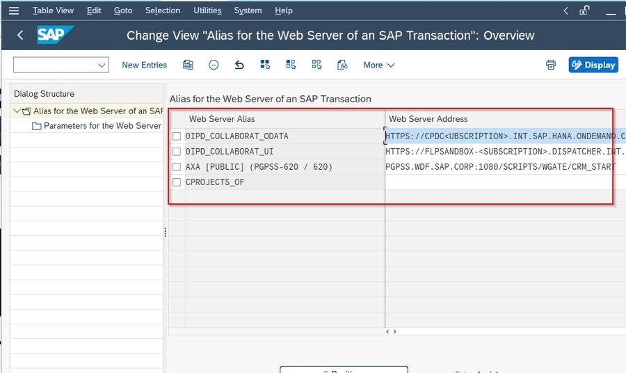 Previously Define Web Server Alias