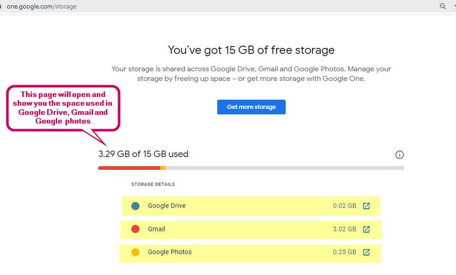 Google Storage Status Check