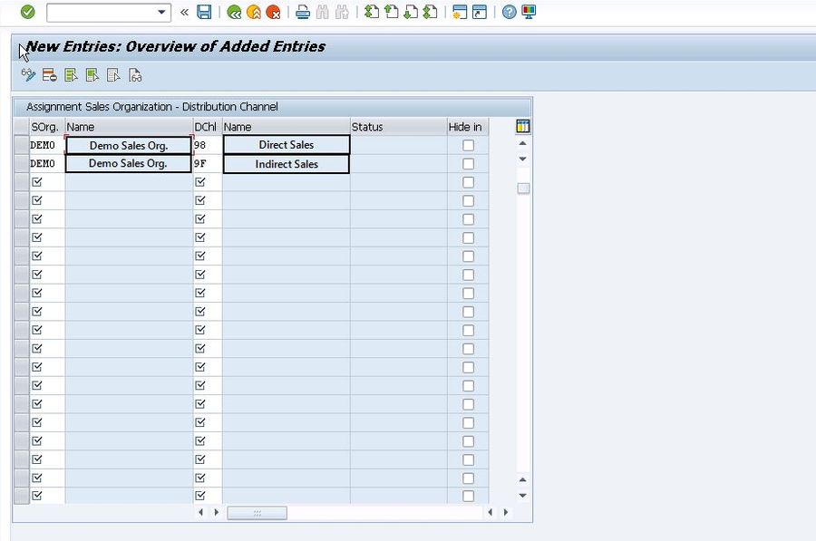 Prospective sales organization and the distribution channel(s)