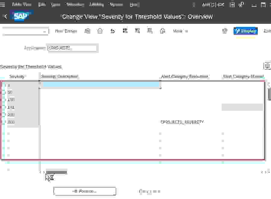 How to Define Severity of Threshold Value in SAP?