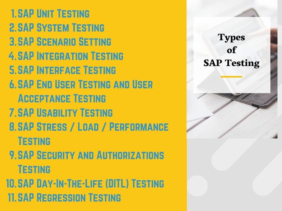 Types of SAP Testing