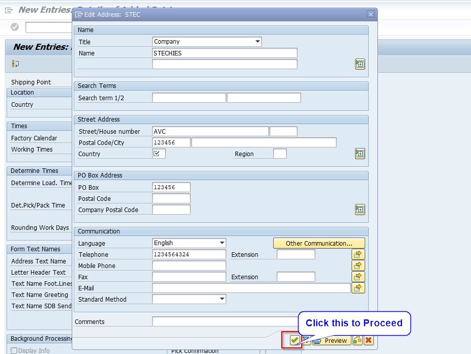 shipping point assignment to plant in sap