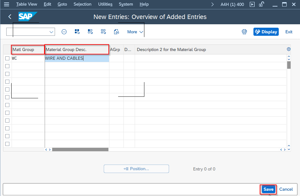 How to define Material Groups?