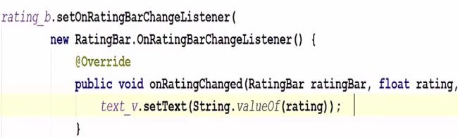 Ratingbar in Android