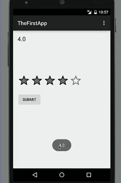 Ratingbar in Android
