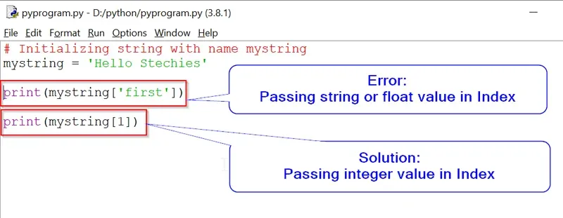 Typeerror String Indices Must Be Integers